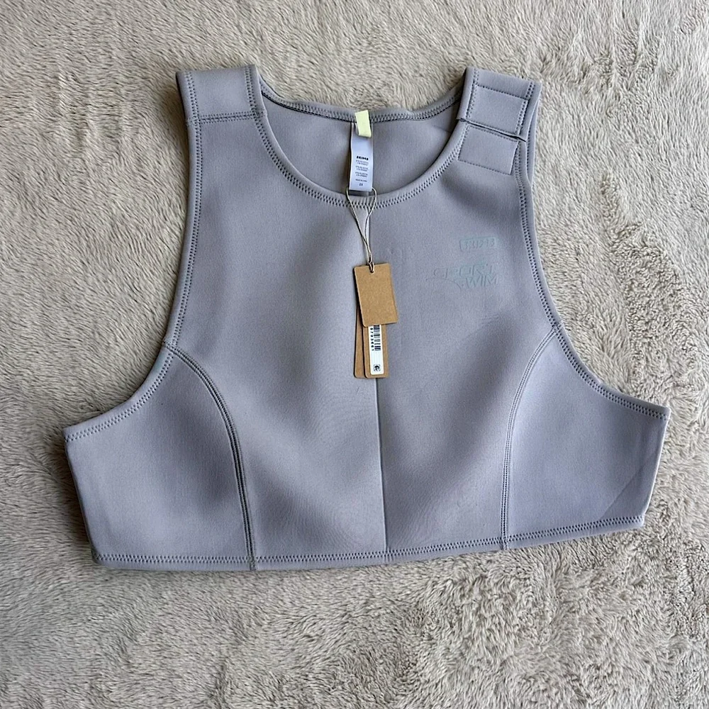 NWT SKIMS Sport Swim High Neck Scuba Bikini Top | 2X